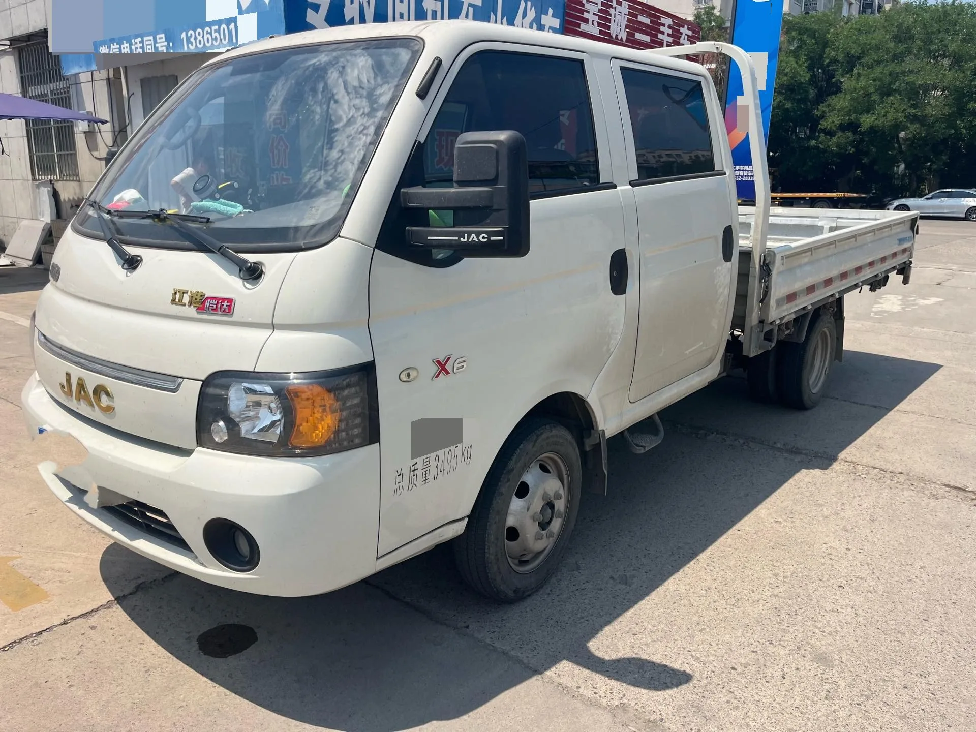 JAC 2023 Kaida X6 1.6 122hp 3-meter Double-row Flatbed Mini Truck, Manual Transmission