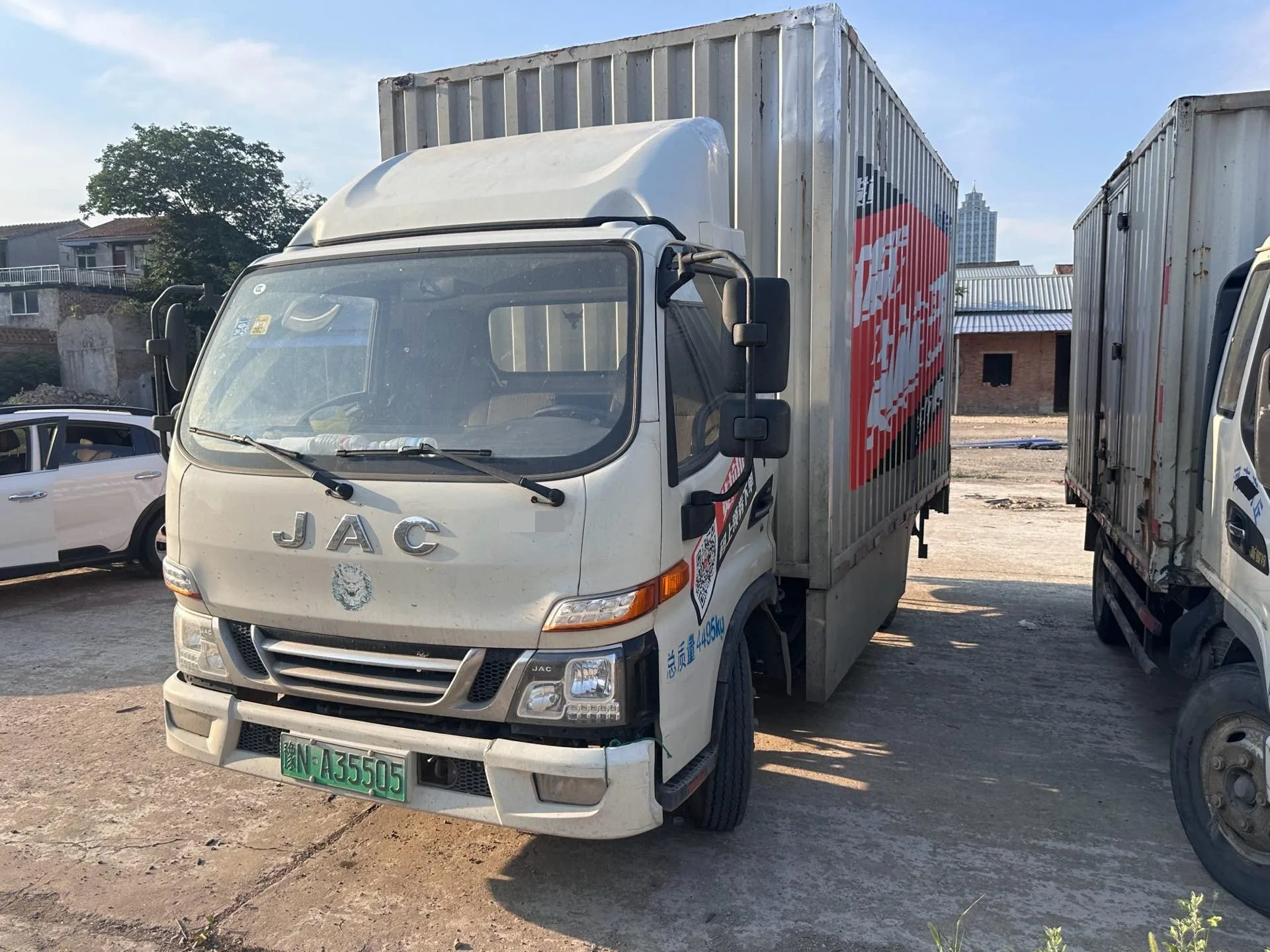 JAC 2021 Shuailing i3 Elite Edition, 2WD, All-Electric Double-Cab Construction Truck, 65.3 kWh, Automatic Transmission